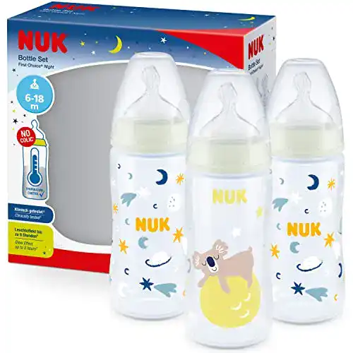 Die beste NUK-Flaschen NUK First Choice+ Night Babyflaschen-Set 2026 Test Bestseller NUK-Flaschen NUK First Choice+ Night Babyflaschen-Set