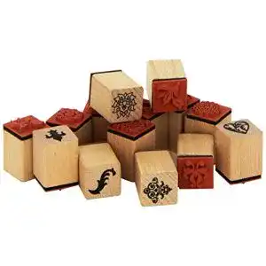 Motivstempel Rico Design 16-teiliges Stempelset