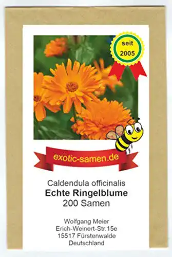 Ringelblumen-Samen exotic-samen Echte Ringelblume, gefüllt