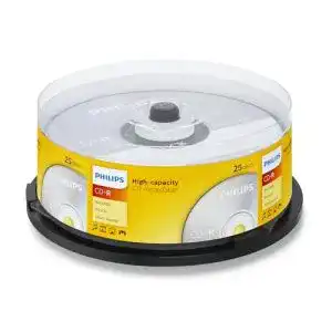 CD-R Philips Rohlinge, 800 MB Data/ 90 Minuten, 25er Spindel