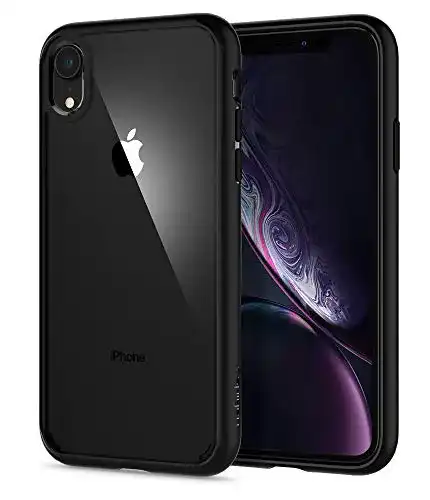 iPhone-XR-Hülle Spigen Ultra Hybrid Hülle, Schwarz