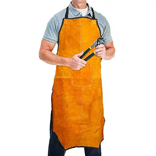 Lederschürze ENJOHOS flammhemmend, aus Leder 60 x 90 cm