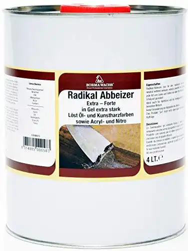 Abbeizer BORMA WACHS Borma Kräftige Power Lackbeizer 4 Liter