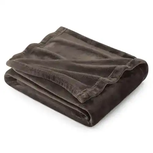 Kuscheldecke BEDSURE Decke Sofa braun, kleine Fleecedecke