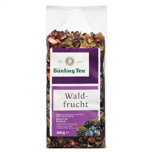 Bünting-Tee Bünting Tee Waldfrucht 200 g lose, 6er Pack