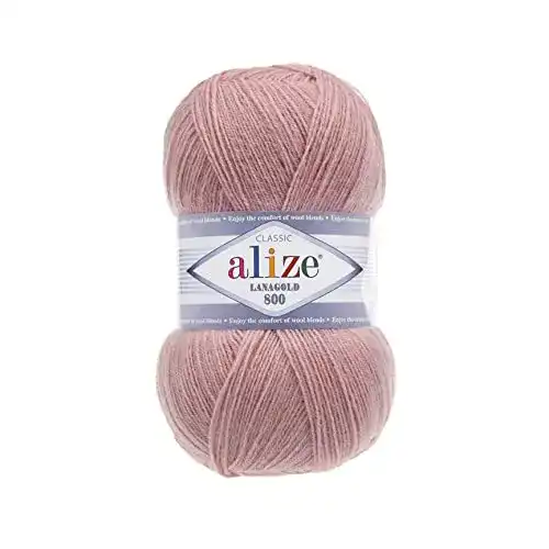 Alize-Wolle Alize Wolle Lanagold 800 5 x 100g Strickwolle