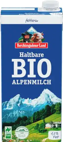 Milch Berchtesgadener Land BGL Haltbare Bio-Alpen – fettarm