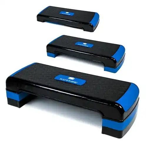Steppbrett Xylo Sapphire Aerobic 3-Stufen höhenverstellbar Stepper Step-Bench Home-Stepper Steppbank