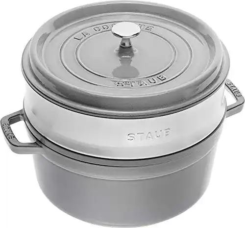 Staub-Bräter STAUB Gusseisen Bräter/Cocotte mit Dämpfeinsatz