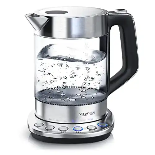 Wasserkocher 1,5 Liter Arendo, mit Temperatureinstellung