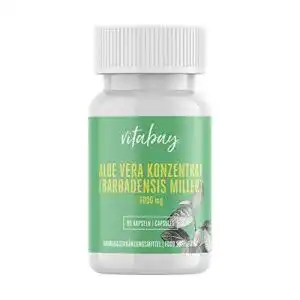 Aloe-vera-Kapseln vitabay Aloe Vera Konzentrat 6000 mg, 90 Kaps.
