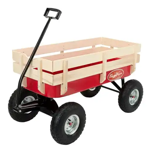 Bollerwagen (Holz) Toby Wagons Bollerwagen Kinder Luftreifen