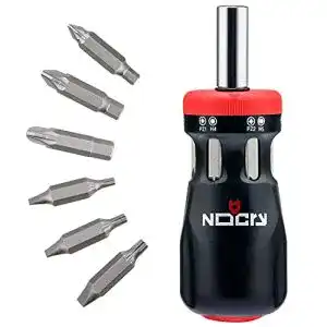 Bithalter NoCry Mini Schraubendreher Set mit Bits im Griff, 12-tlg