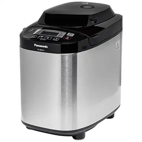 Brotbackautomat Panasonic mit 2 Knethaken SD-ZB2512, Edelstahl