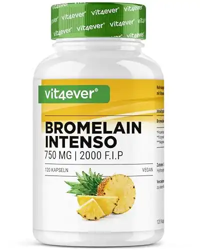 Die beste Bromelain Vit4ever Intenso, 750 mg (1800 F.I.P), 120 Kapseln 2026 Test Bestseller Bromelain Vit4ever Intenso, 750 mg (1800 F.I.P), 120 Kapseln