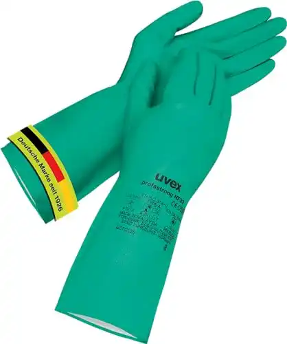 Gummihandschuhe Uvex Nitril-/Chemikalienhandschuh 11/2XL
