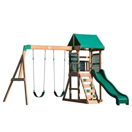 Die beste Doppelschaukel mit Rutsche Backyard Discovery Buckley Hill 2026 Test Bestseller Doppelschaukel mit Rutsche Backyard Discovery Buckley Hill