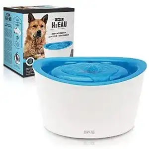 Trinkbrunnen Hund Zeus Trinkbrunnen für Hunde, weiß/blau, 6L