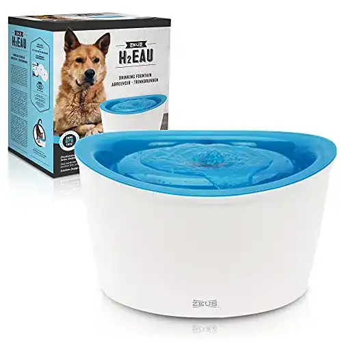 Trinkbrunnen Hund Zeus Trinkbrunnen für Hunde, weiß/blau, 6L