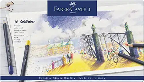 Zeichenstifte Faber-Castell 114736 mit permanenter Ölkreidemine
