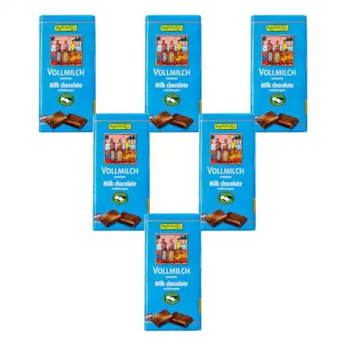 Rapunzel-Schokolade Rapunzel Vollmilch Schokolade HIH, 6×100 g