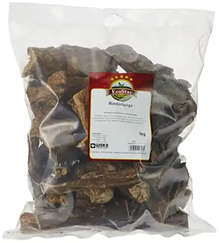 Rinderlunge EcoStar Hunde Snack flach 1kg