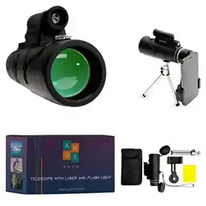 Handy-Teleskop A.M.O.S AMOS Monokular mit Laser 12×50 HD