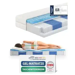 AM-Matratze AM Qualitätsmatratzen Premium Gelschaum