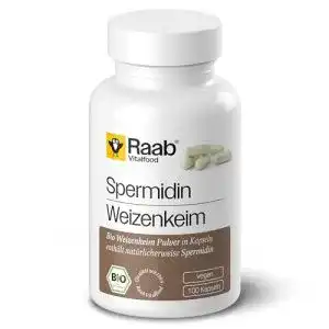Spermidin-Kapseln Raab Vitalfood Bio aus Weizenkeim-Pulver
