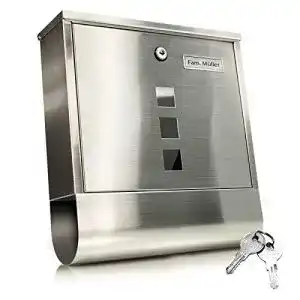 Edelstahl-Briefkasten TÄGA 2210 Design Briefkasten abschließbar