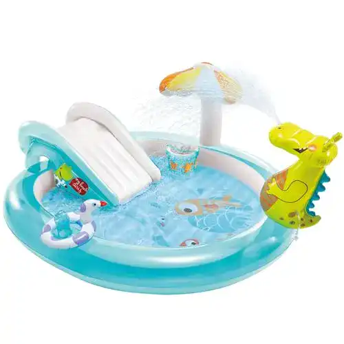 Planschbecken mit Rutsche Intex Gator Play Center