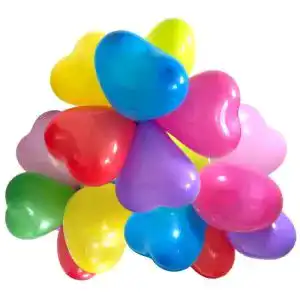 Herzluftballons Karaloon 20022 Herzballons, bunt