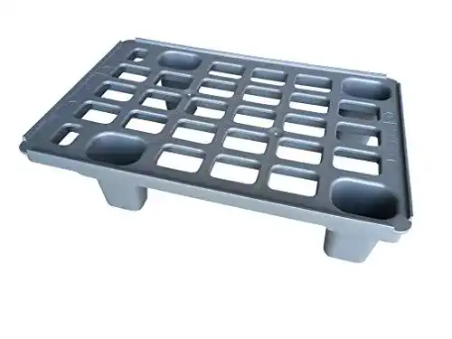 Kunststoffpalette AUER Leichtpalette 60×40, 1/4-Europaletten Maß