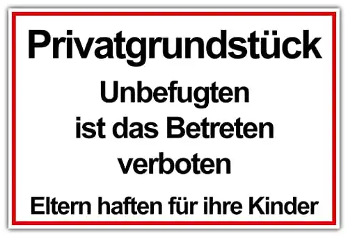 Verbotsschilder geschenke-fabrik.de, wetterfest, Alu/Dibond