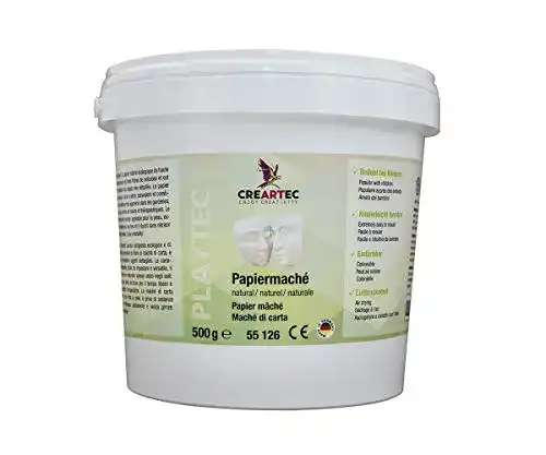 Pappmaché Creartec, Papiermaché “natural” lufttrocknend, 500g