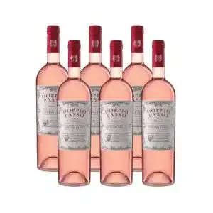 Italienischer Wein Doppio Passo Primitivo Rosato, Rosé 6 x 0,75l
