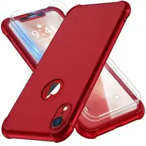 iPhone-XR-Hülle ORETECH, mit 2X Panzerglas Schutzfolie