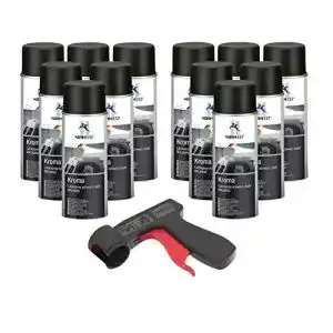Autolack-Spray AUPROTEC Schwarz Matt benzinfest 12x 400ml