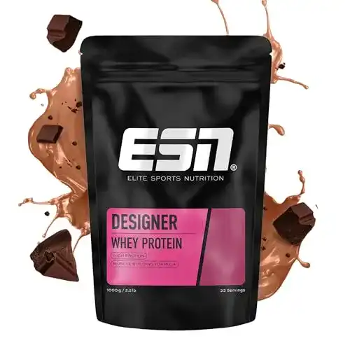 Die beste Eiweißpulver ESN Designer Whey Protein, Chocolate, 1000g Beutel 2026 Test Bestseller Eiweißpulver ESN Designer Whey Protein, Chocolate, 1000g Beutel