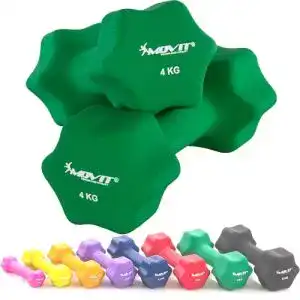 Hanteln 4 kg Movit 2er Set Neopren Hanteln, Kurzhanteln