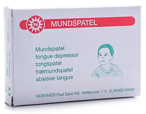 Holzspatel Nobamed 100 Kinderspatel 114 mm x 14 mm