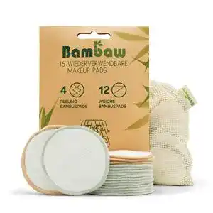 Wiederverwendbare Wattepads Bambaw waschbar 16 aus Bambus