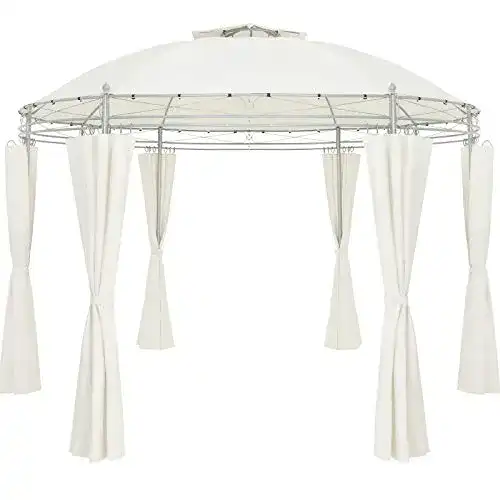 Gartenpavillon Casaria Pavillon Toscana Ø350cm Metall