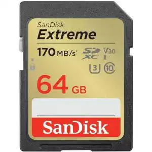 SDXC (64 GB) SanDisk Extreme 64GB SDXC Memory Card, Class 10