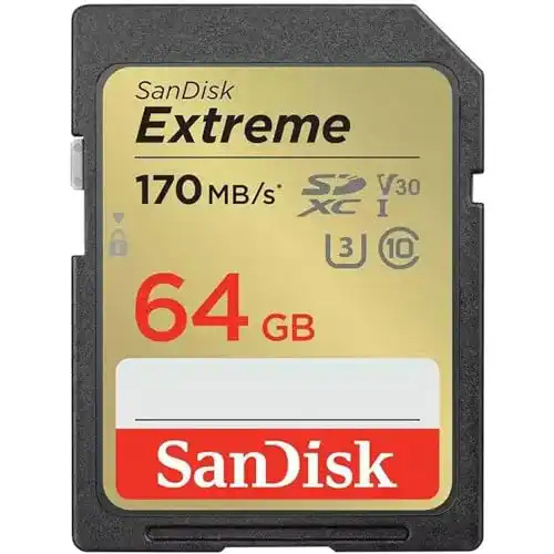 SDXC (64 GB) SanDisk Extreme 64GB SDXC Memory Card, Class 10