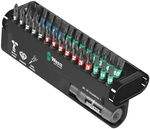 Wera-Bits Wera Bit-Sortiment, Bit-Check 30 Impaktor 1, 30-teilig