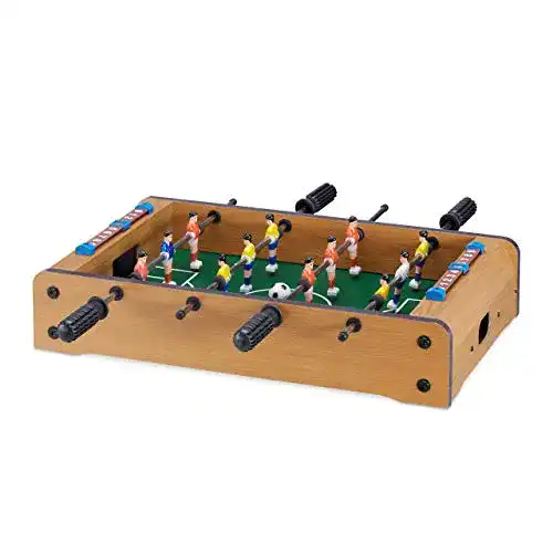 Tischkicker Kinder Relaxdays 10022515 Tischkicker, Holz-Optik
