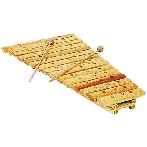Xylophon Small Foot 7137 „15 Noten“ aus lackiertem Naturholz
