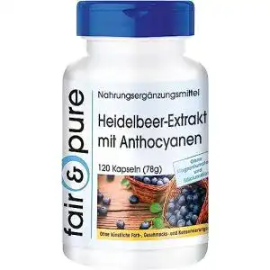 Heidelbeerextrakt Fair & Pure Heidelbeer-Extrakt, 120 Kapseln