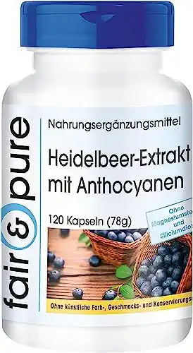 Heidelbeerextrakt Fair & Pure Heidelbeer-Extrakt, 120 Kapseln